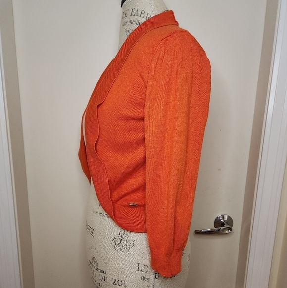 Burnt orange bolero sweater - Picture 2 of 12